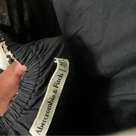 Abercrombie & Fitch Low Back Floral Babydoll Maxi Dress Womens Size M Tall - Picture 9 of 11